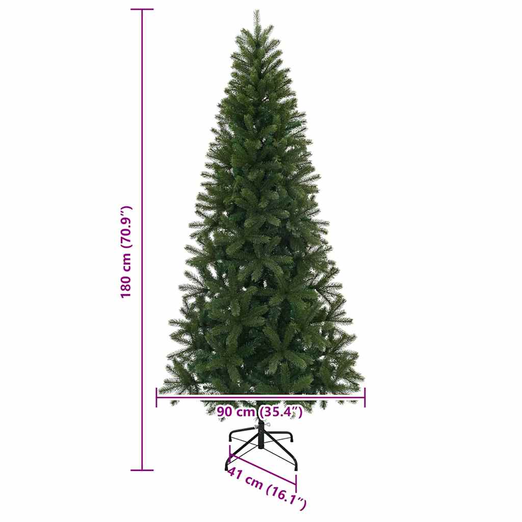 Albero di Natale artificiale Verde 180 cm PVC, PE e acciaio | homemem39