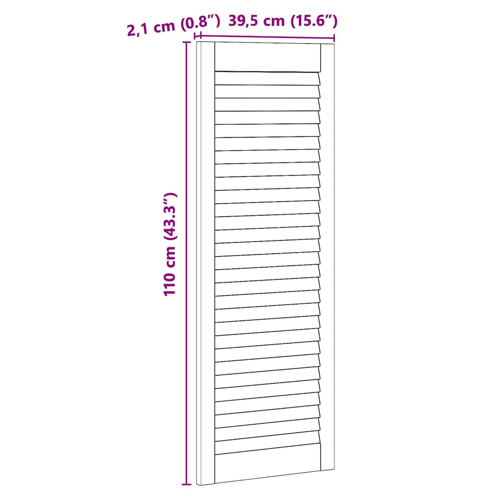 Porta per Armadio Naturale 110 x 2,1 x 39,5 cm Pino massello | homemem39