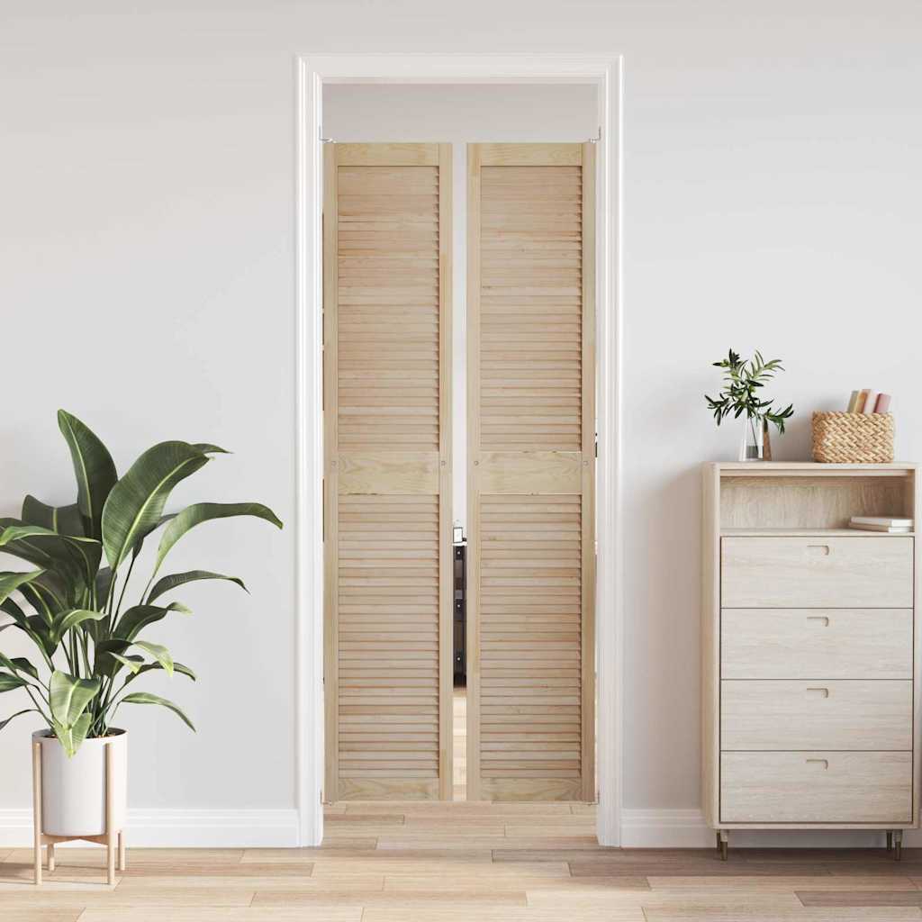 Porte per Armadi Altro 2 pcs Marrone 201 x 39.5 x 2.1 cm
