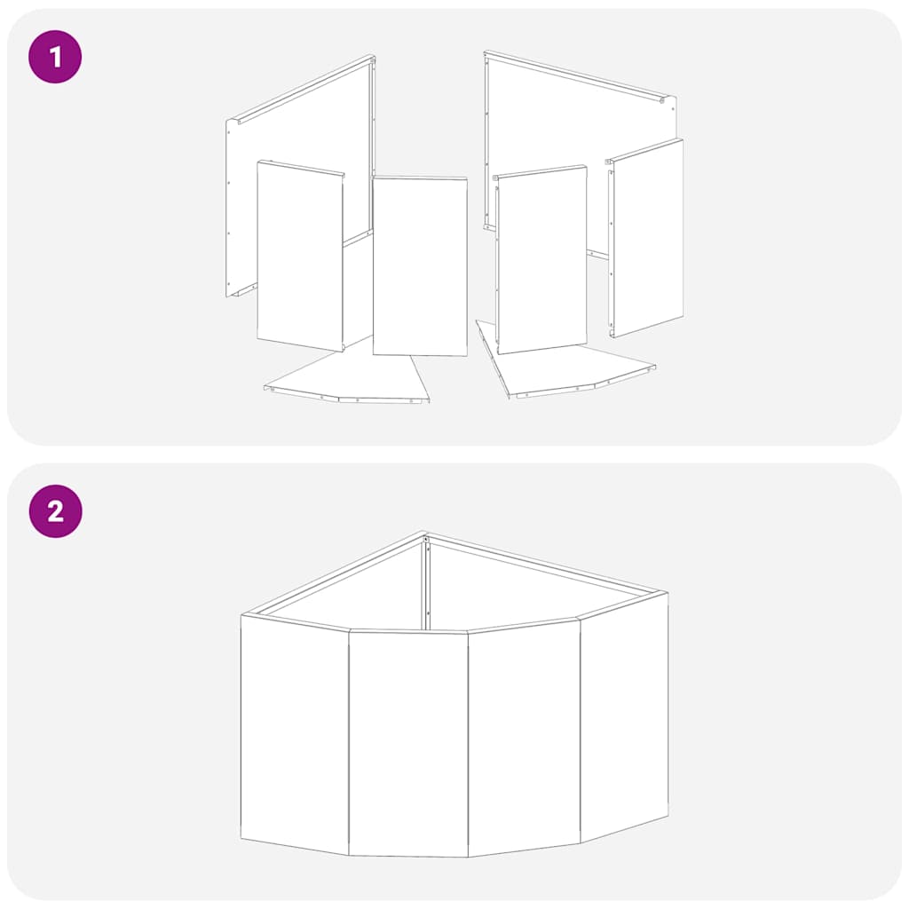 Vaso d'angolo Bianco 45 x 45 x 35 cm Acciaio