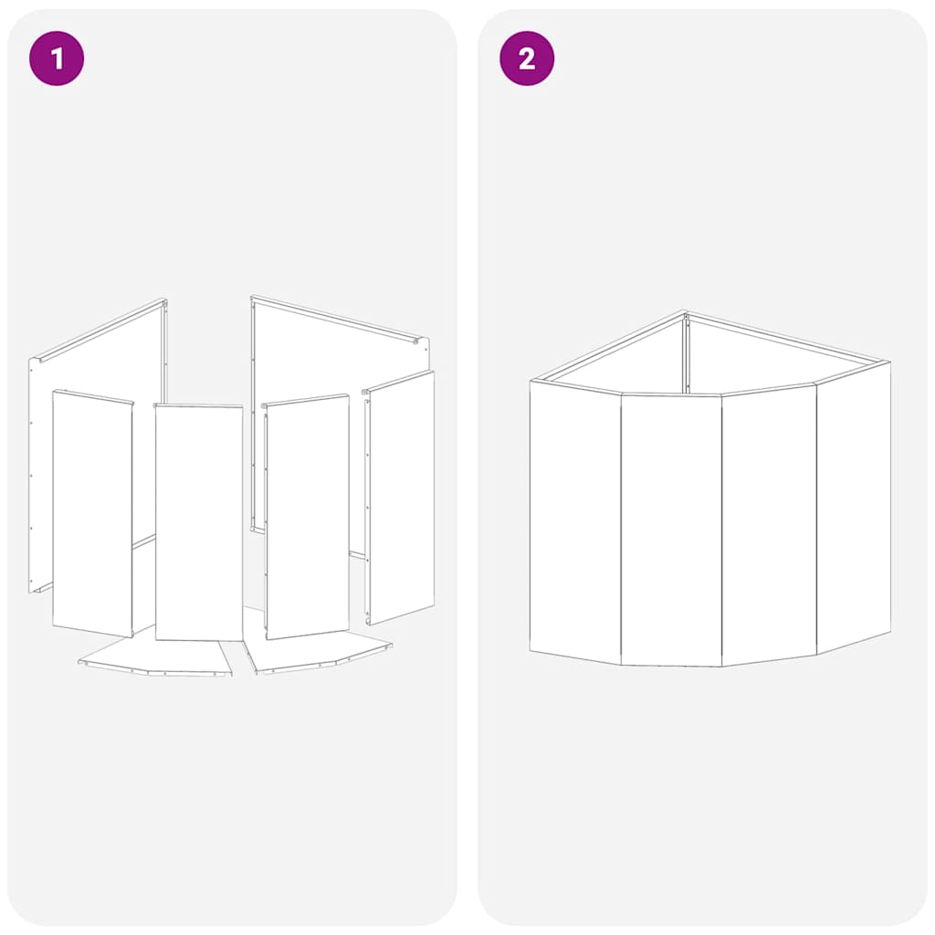 Vaso d'angolo Bianco 45 x 45 x 50 cm Acciaio