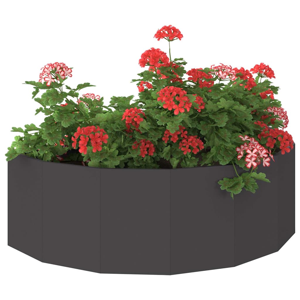Fioriera Nero 120 x 60 x 35 cm Acciaio - homemem39