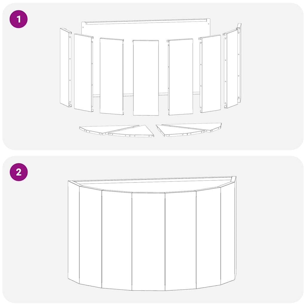Fioriera Antracite 60 x 30 x 35 cm Acciaio
