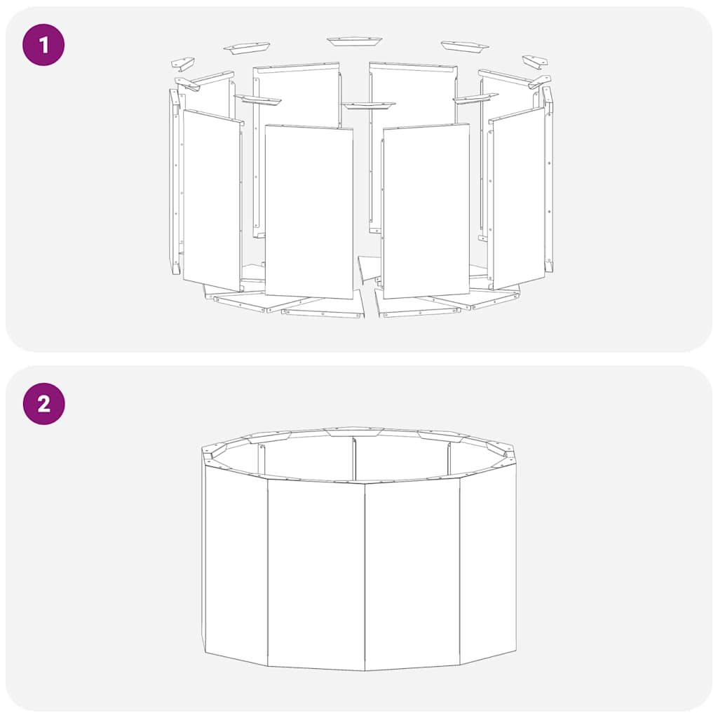 Fioriera Ruggine 60 x 60 x 35 cm