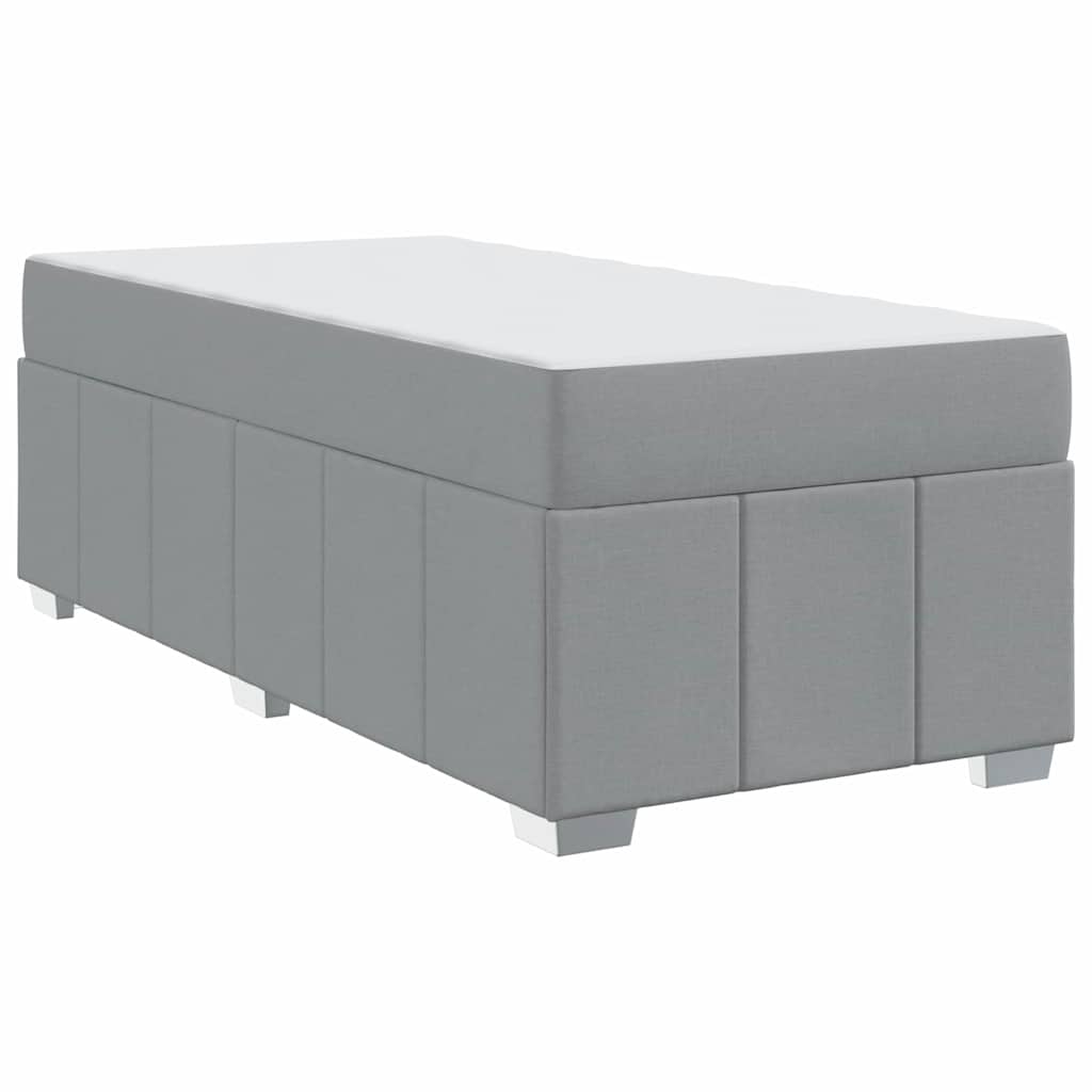 Struttura del letto Grigio chiaro 90 x 190 cm Tessuto