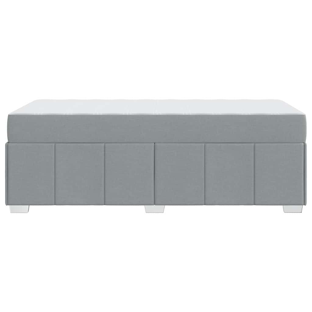 Struttura del letto Grigio chiaro 90 x 190 cm Tessuto