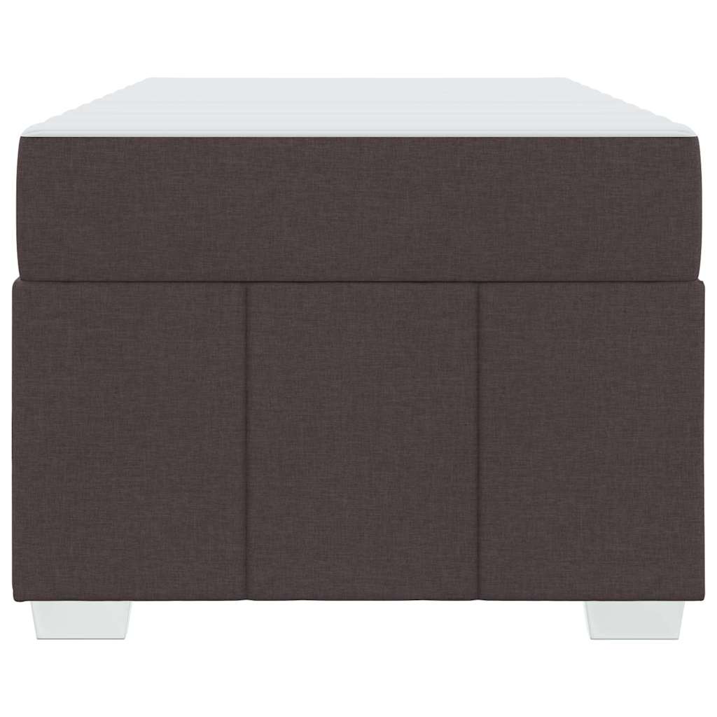 Struttura del letto Marrone scuro 90 x 200 cm Tessuto
