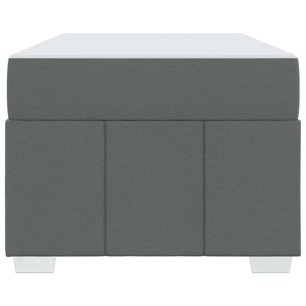 Struttura del letto Grigio scuro 100 x 200 cm Tessuto