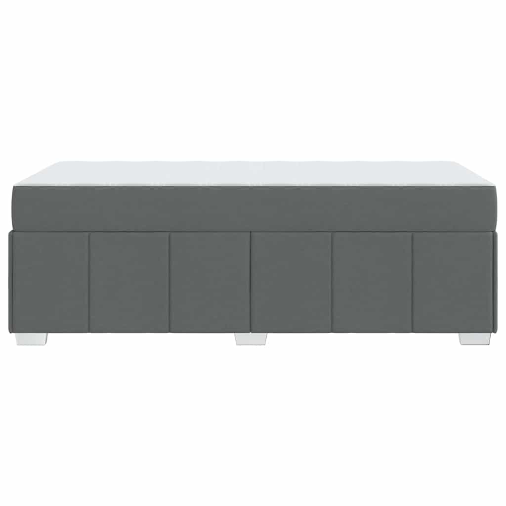 Struttura del letto Grigio scuro 100 x 200 cm Tessuto