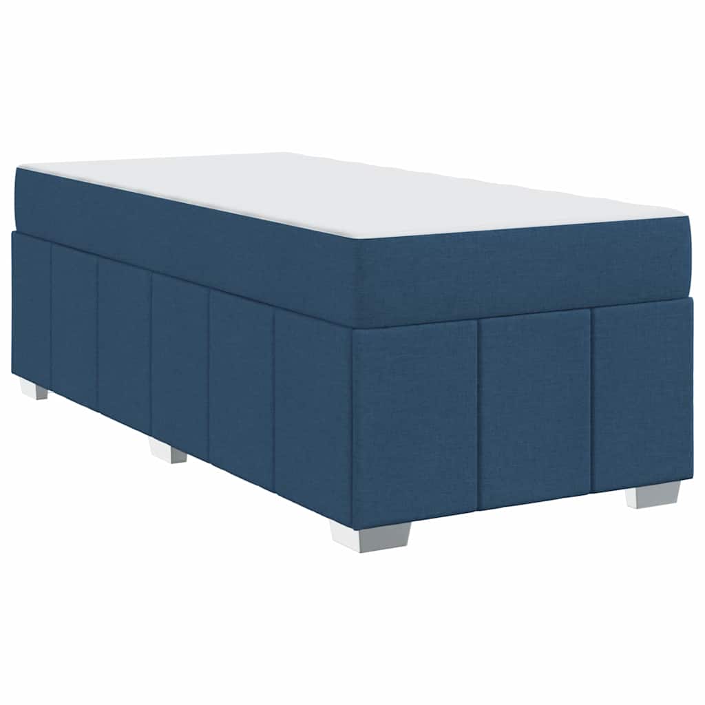 Struttura del letto con materasso Blu 100 x 200 cm Tessuto