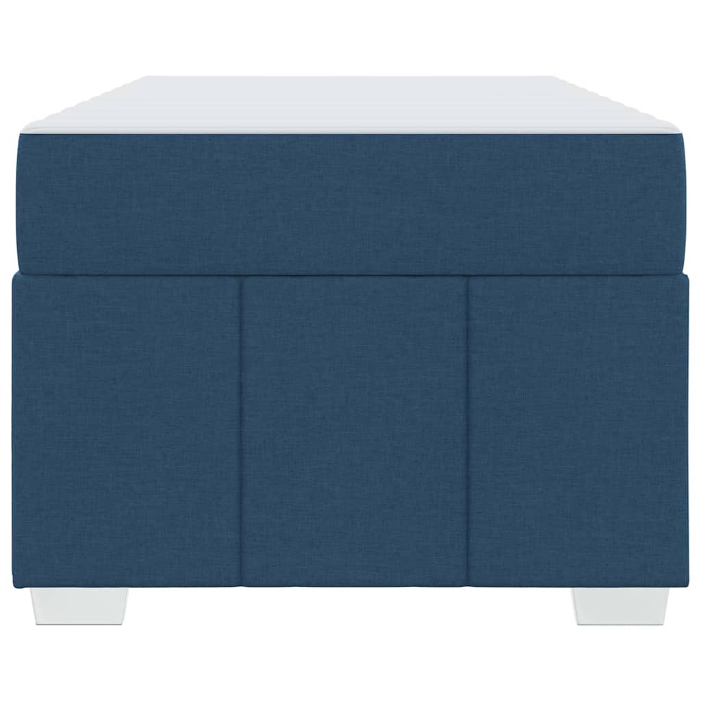 Struttura del letto con materasso Blu 100 x 200 cm Tessuto