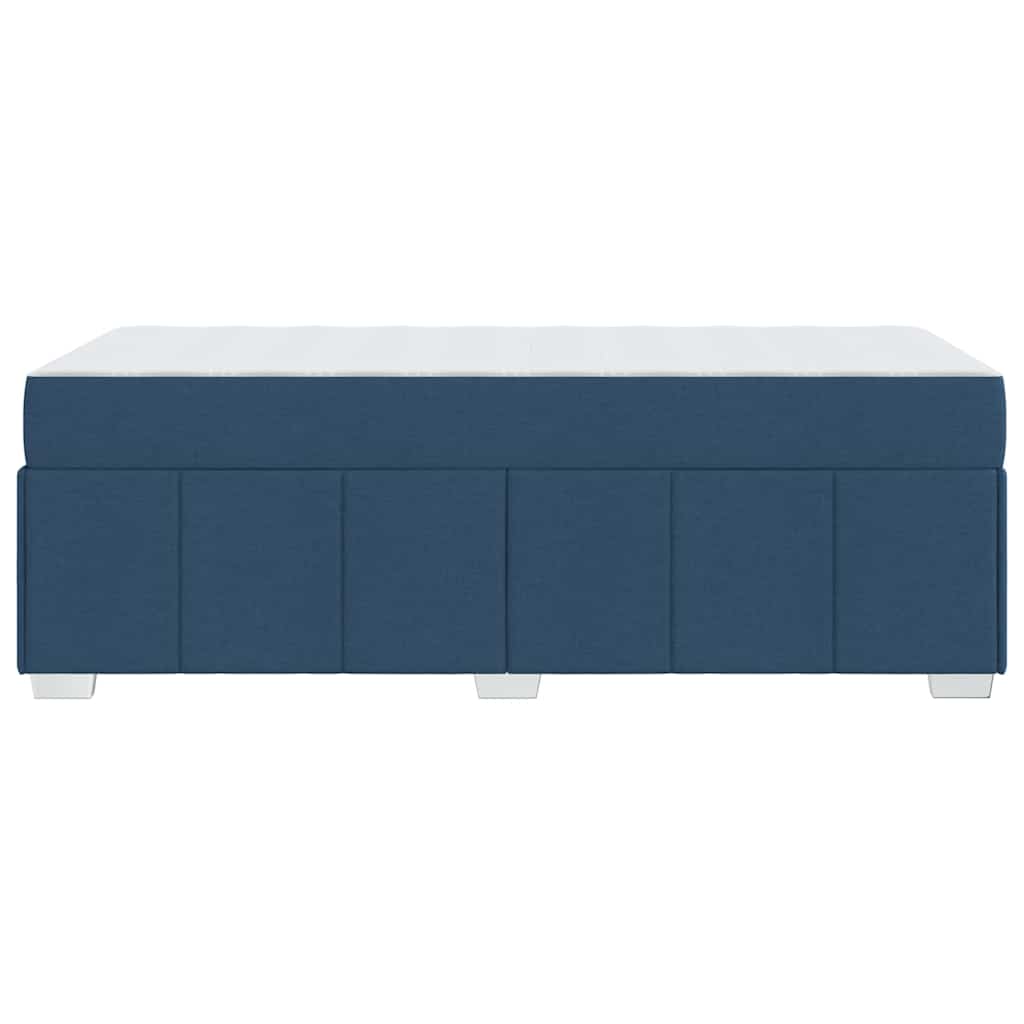 Struttura del letto con materasso Blu 100 x 200 cm Tessuto