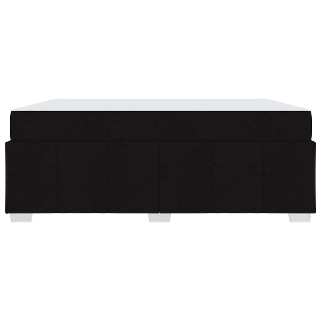 Struttura del letto con materasso Nero 180 x 200 cm Tessuto