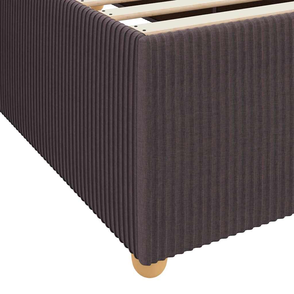 Struttura letto con materasso Marrone scuro 100 x 200 cm