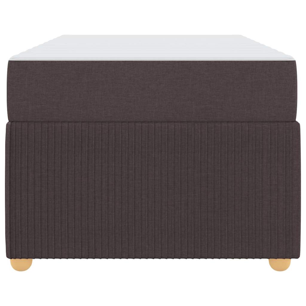 Struttura letto con materasso Marrone scuro 100 x 200 cm