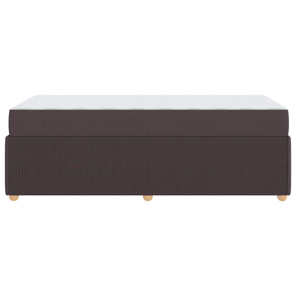 Struttura letto con materasso Marrone scuro 100 x 200 cm
