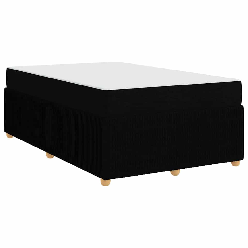 Struttura letto con materasso Nero 120 x 190 cm Tessuto