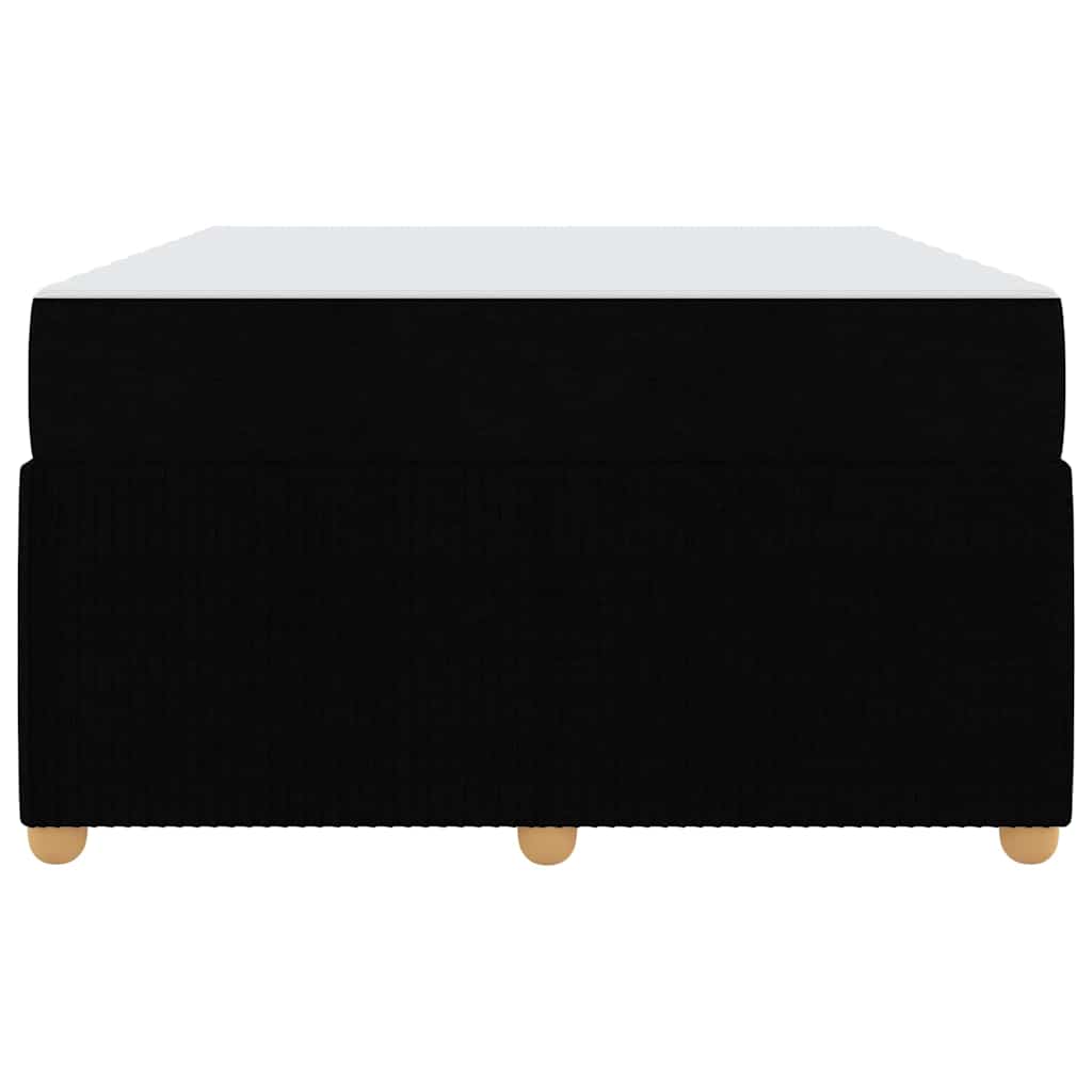 Struttura letto con materasso Nero 120 x 190 cm Tessuto