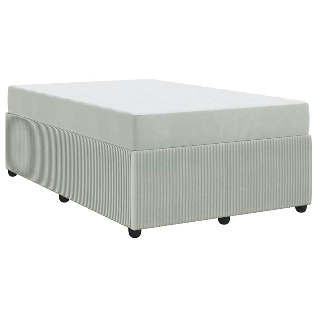 Struttura letto con materasso Grigio chiaro 120 x 190 cm