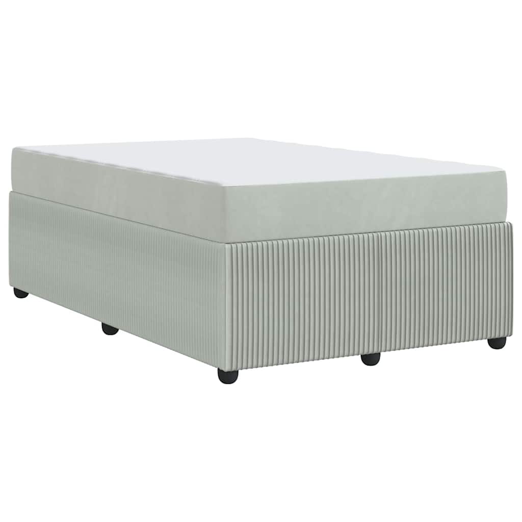 Struttura letto con materasso Grigio chiaro 120 x 190 cm