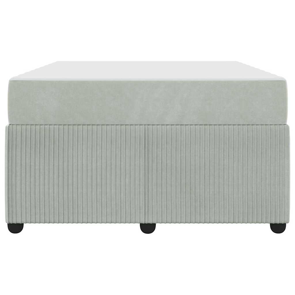 Struttura letto con materasso Grigio chiaro 120 x 190 cm
