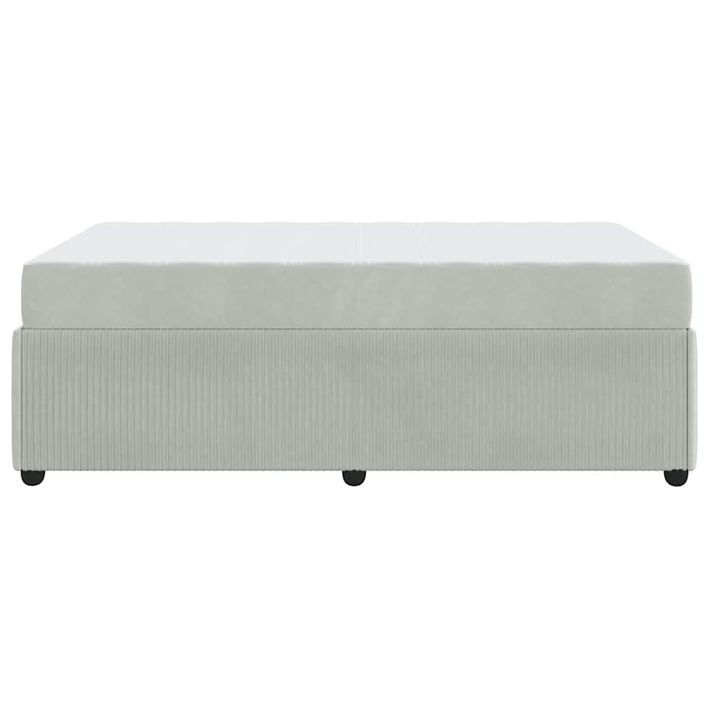 Struttura letto con materasso Grigio chiaro 120 x 190 cm