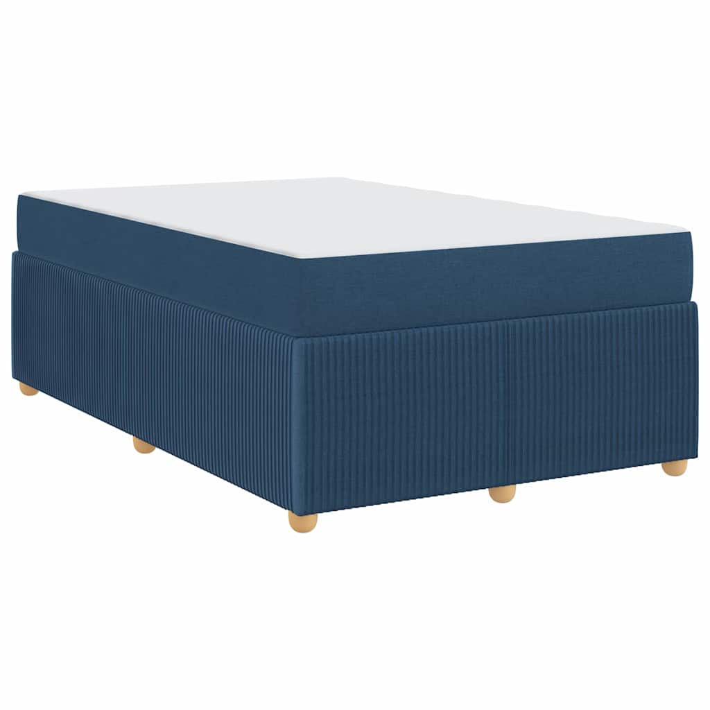 Struttura letto con materasso Blu 120 x 200 cm Tessuto