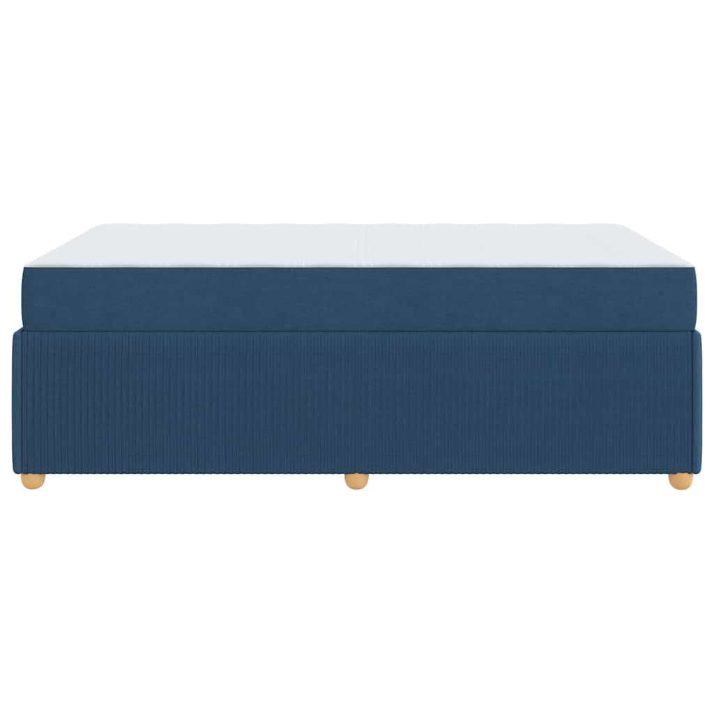 Struttura letto con materasso Blu 120 x 200 cm Tessuto