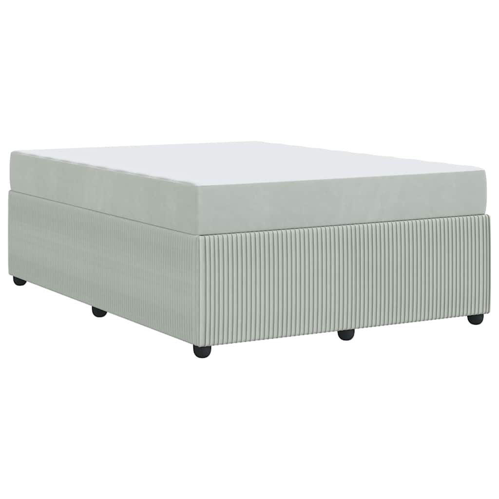 Struttura letto con materasso Grigio chiaro 140 x 200 cm