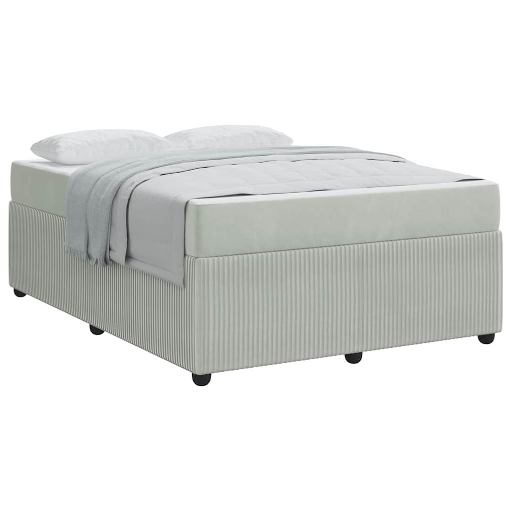 Struttura letto con materasso Grigio chiaro 140 x 200 cm