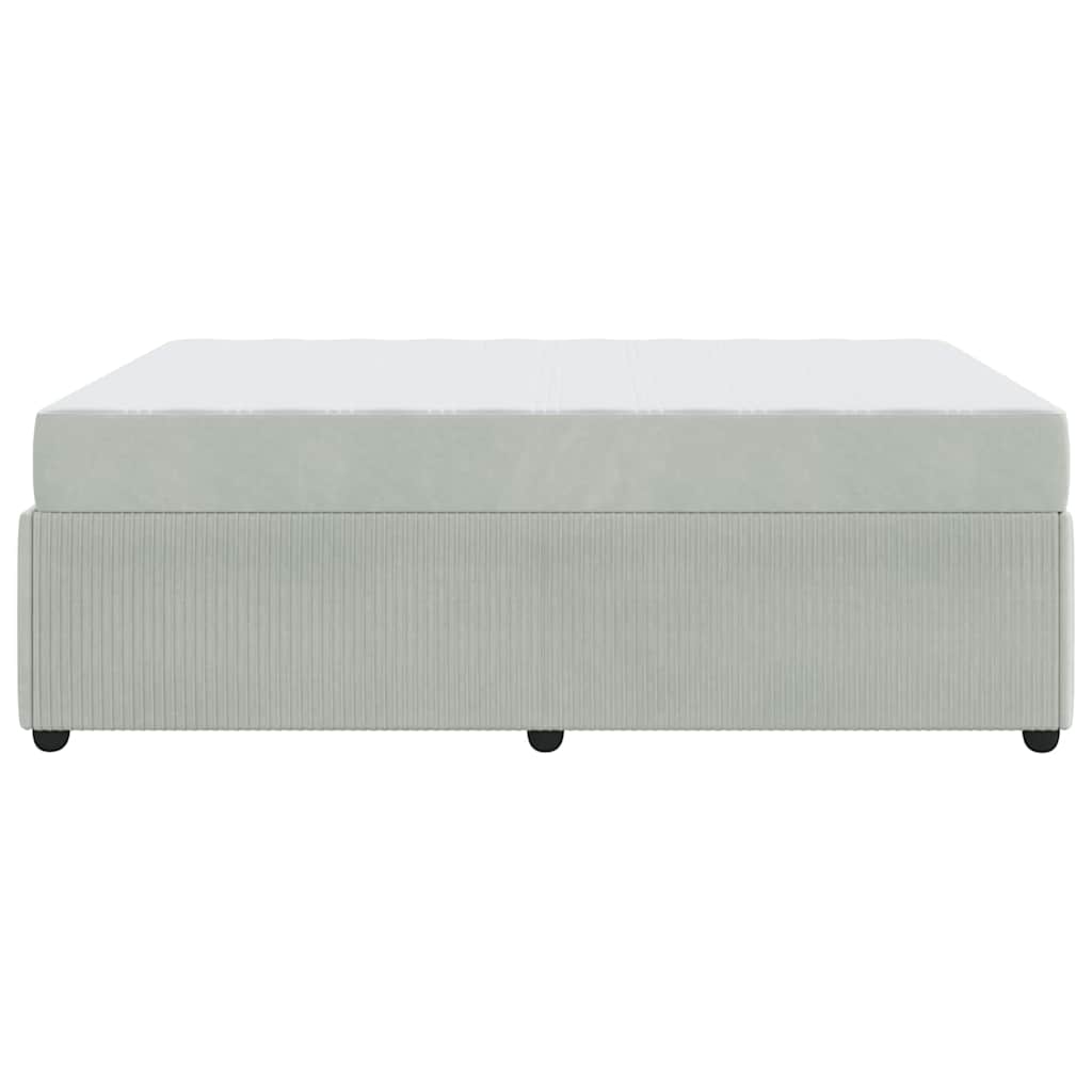 Struttura letto con materasso Grigio chiaro 140 x 200 cm