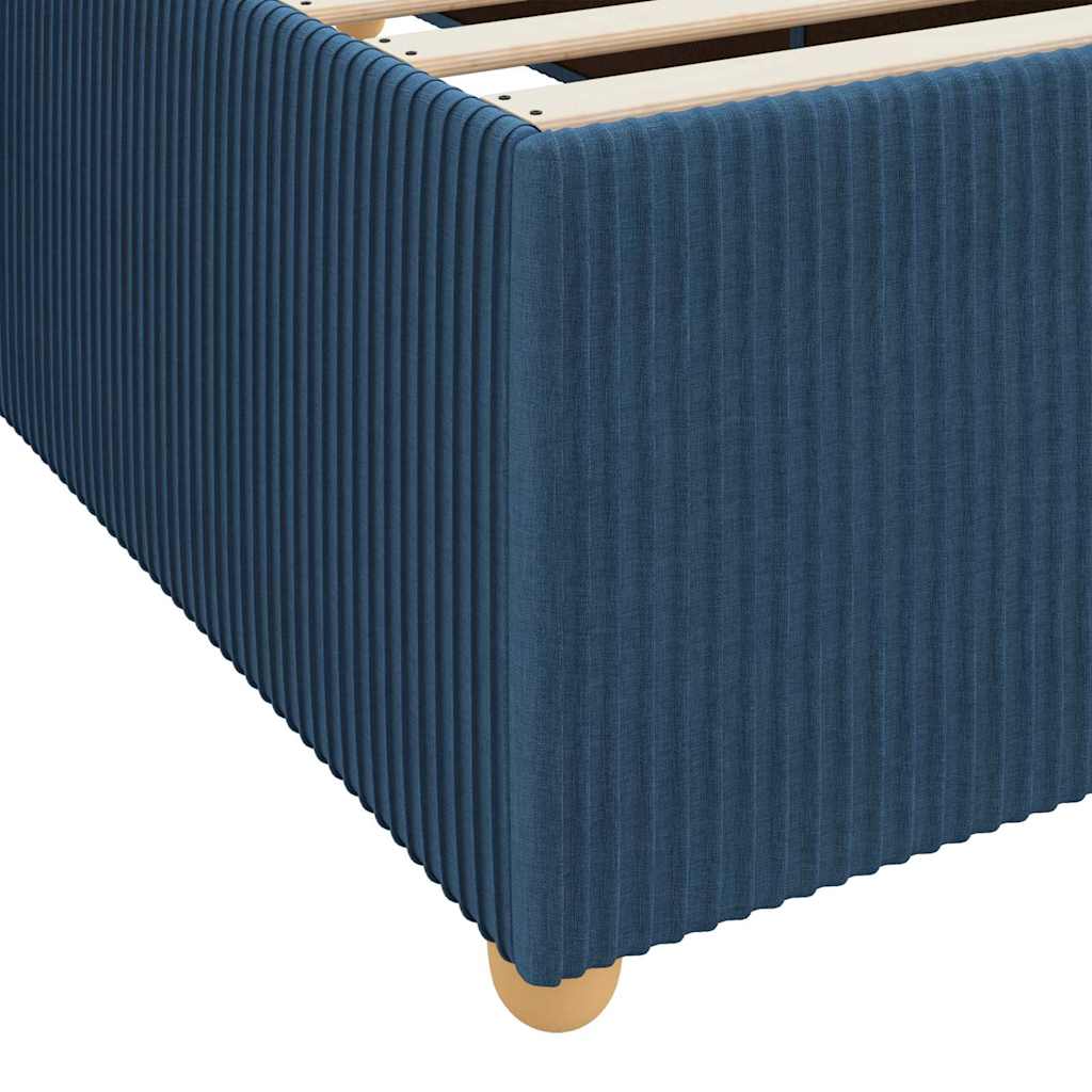 Struttura letto con materasso Blu 160 x 200 cm Tessuto