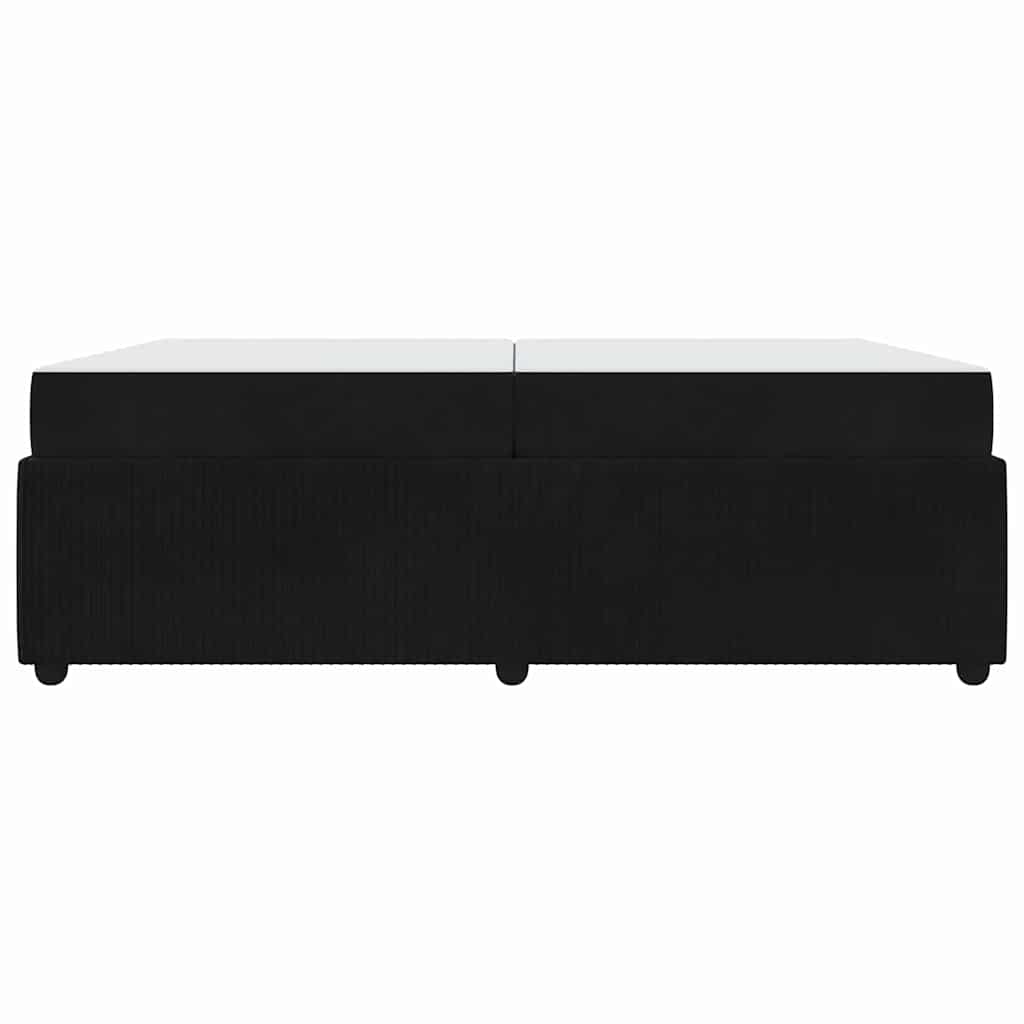 Struttura letto con materasso Nero 200 x 200 cm Velluto