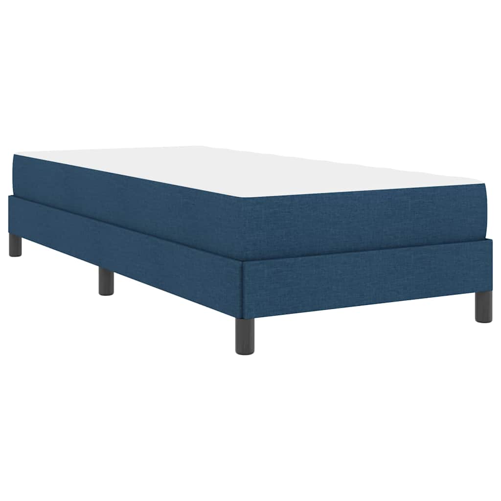 Letto a molle con materasso Blu 80 x 200 cm Tessuto