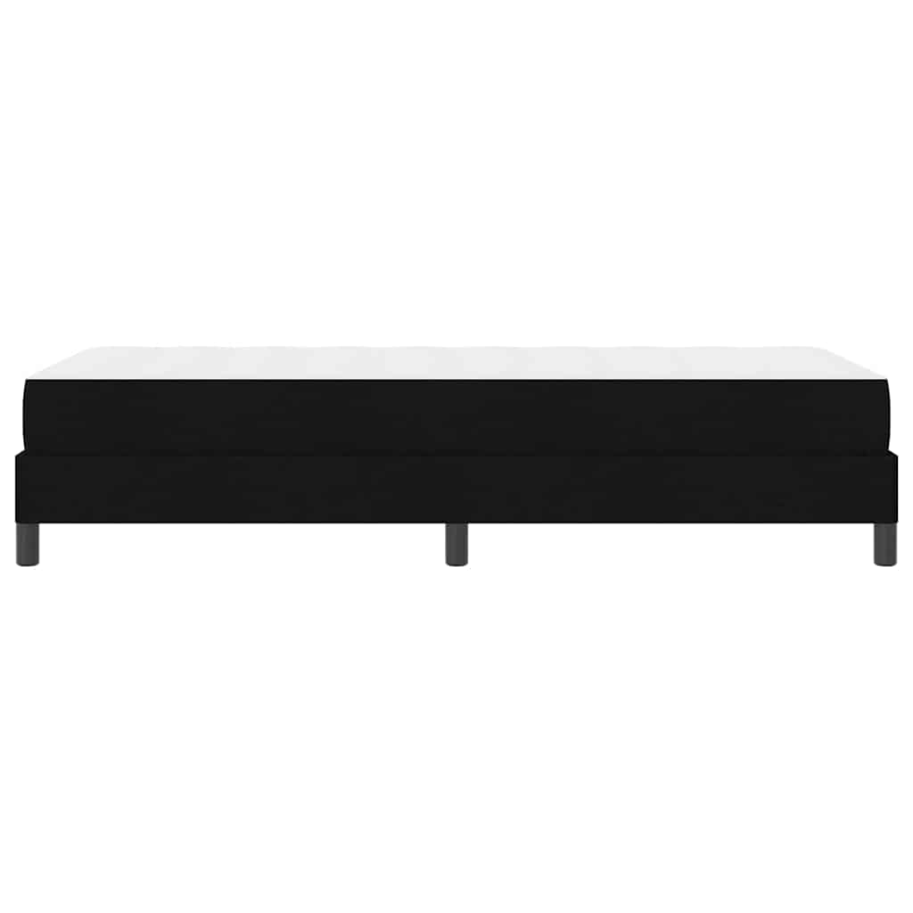 Letto a molle con materasso Nero 100 x 200 cm Tessuto