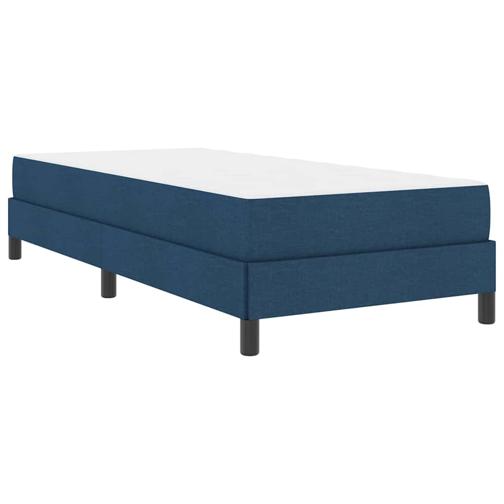 Letto a molle con materasso Blu 100 x 200 cm Tessuto