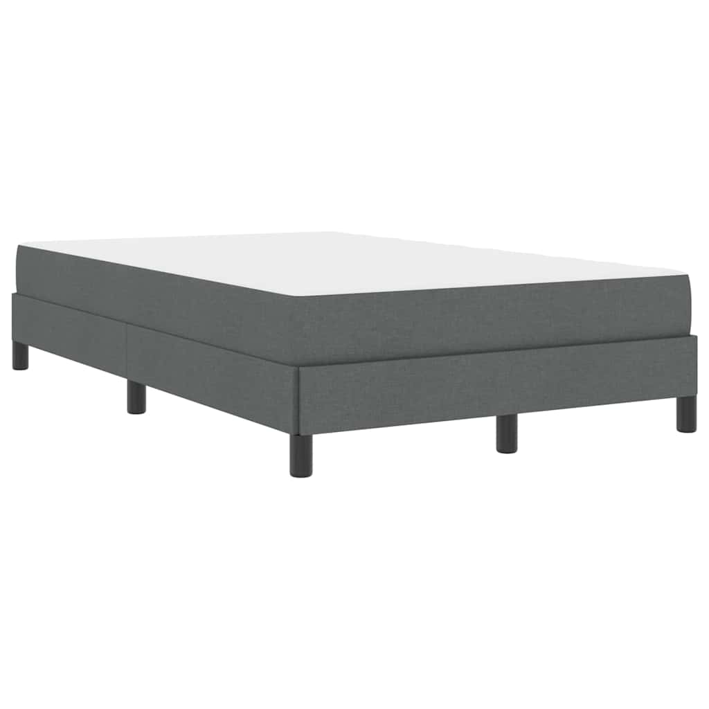 Letto a molle con materasso Grigio scuro 120 x 190 cm Tessuto