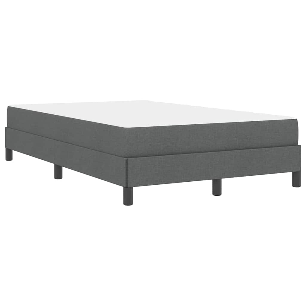 Letto a molle con materasso Grigio scuro 120 x 190 cm Tessuto