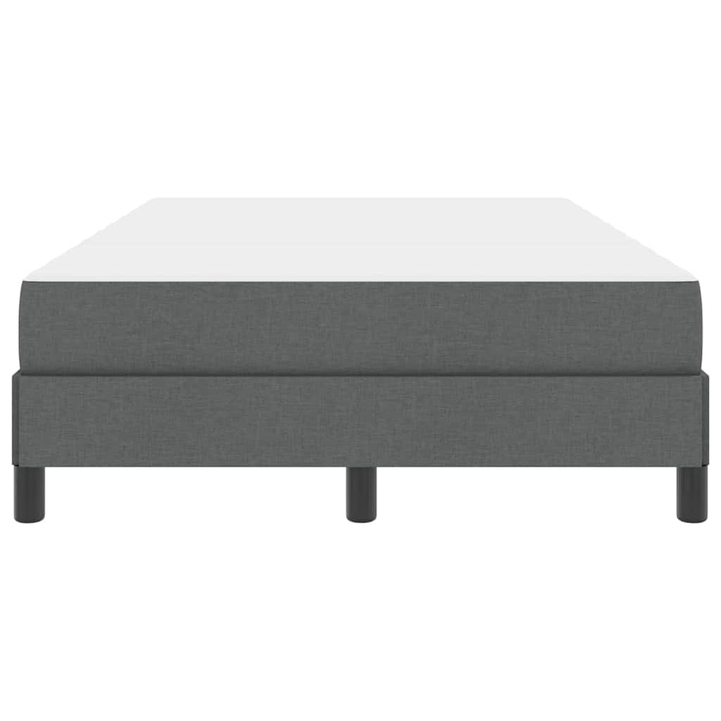 Letto a molle con materasso Grigio scuro 120 x 190 cm Tessuto