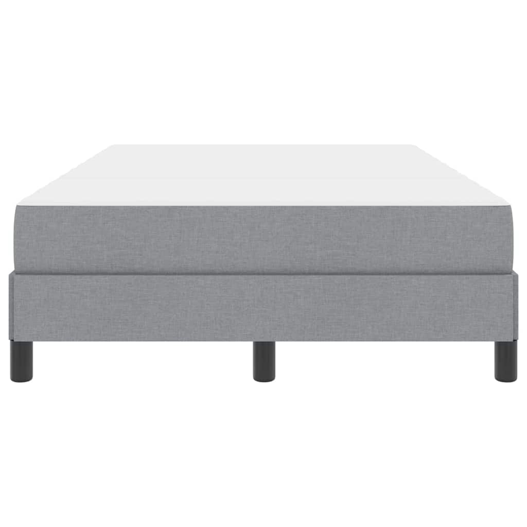 Letto a molle con materasso Grigio chiaro 120 x 200 cm Tessuto