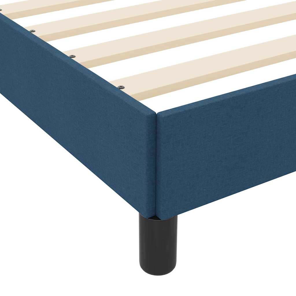 Letto a molle con materasso Blu 120 x 200 cm Tessuto