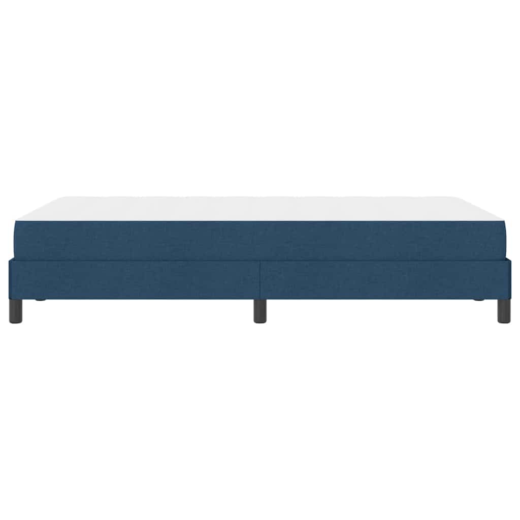 Letto a molle con materasso Blu 120 x 200 cm Tessuto