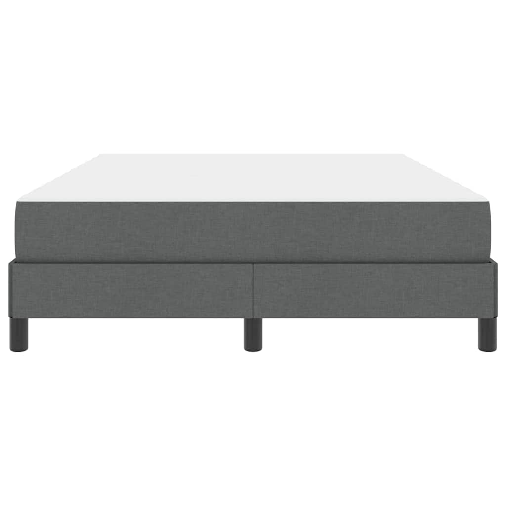 Letto a molle con materasso Grigio scuro 140 x 200 cm Tessuto
