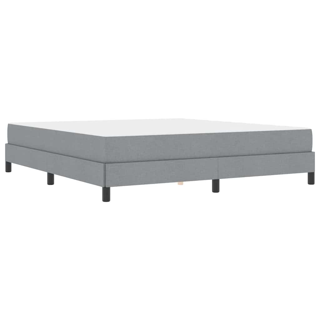 Letto a molle con materasso Grigio chiaro 180 x 200 cm Tessuto