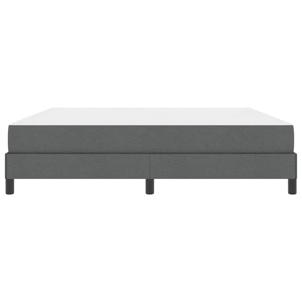Letto a molle con materasso Grigio scuro 180 x 200 cm Tessuto