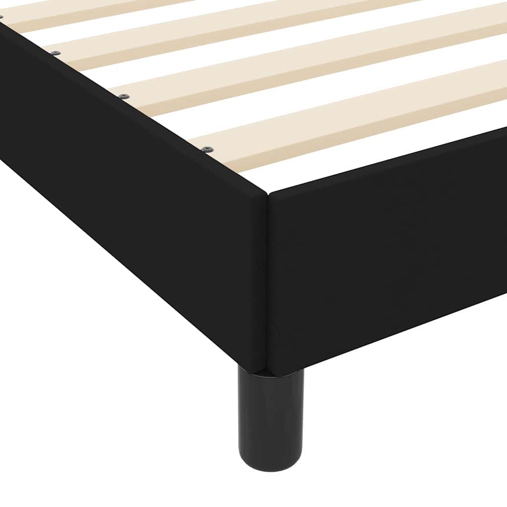 Letto a molle con materasso Nero 180 x 200 cm Tessuto - homemem39