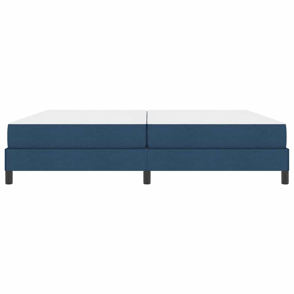 Letto a molle con materasso Blu 200 x 200 cm Tessuto
