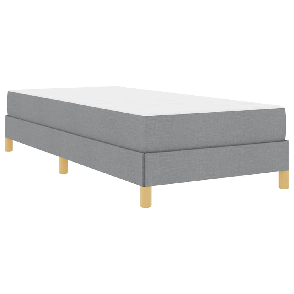 Letto a molle Grigio chiaro e Marrone 100 x 200 cm