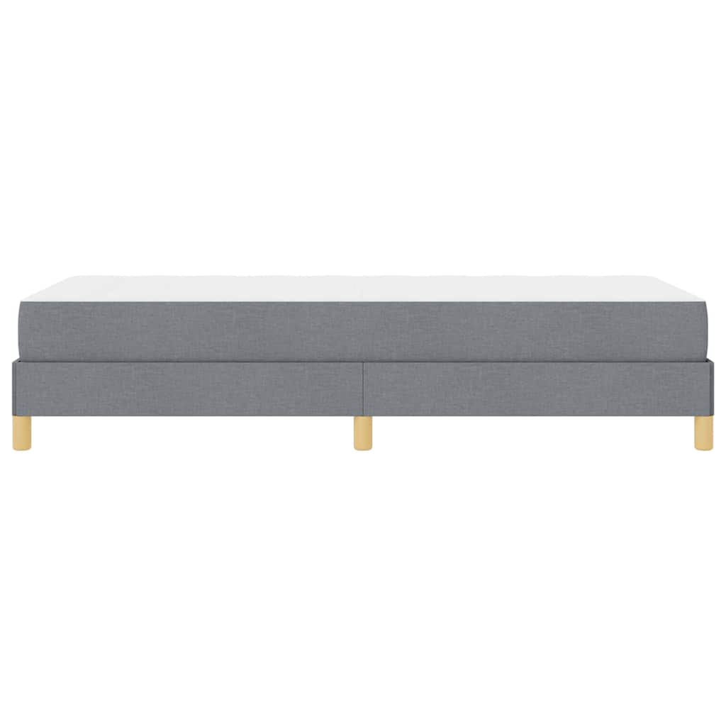 Letto a molle Grigio chiaro e Marrone 100 x 200 cm