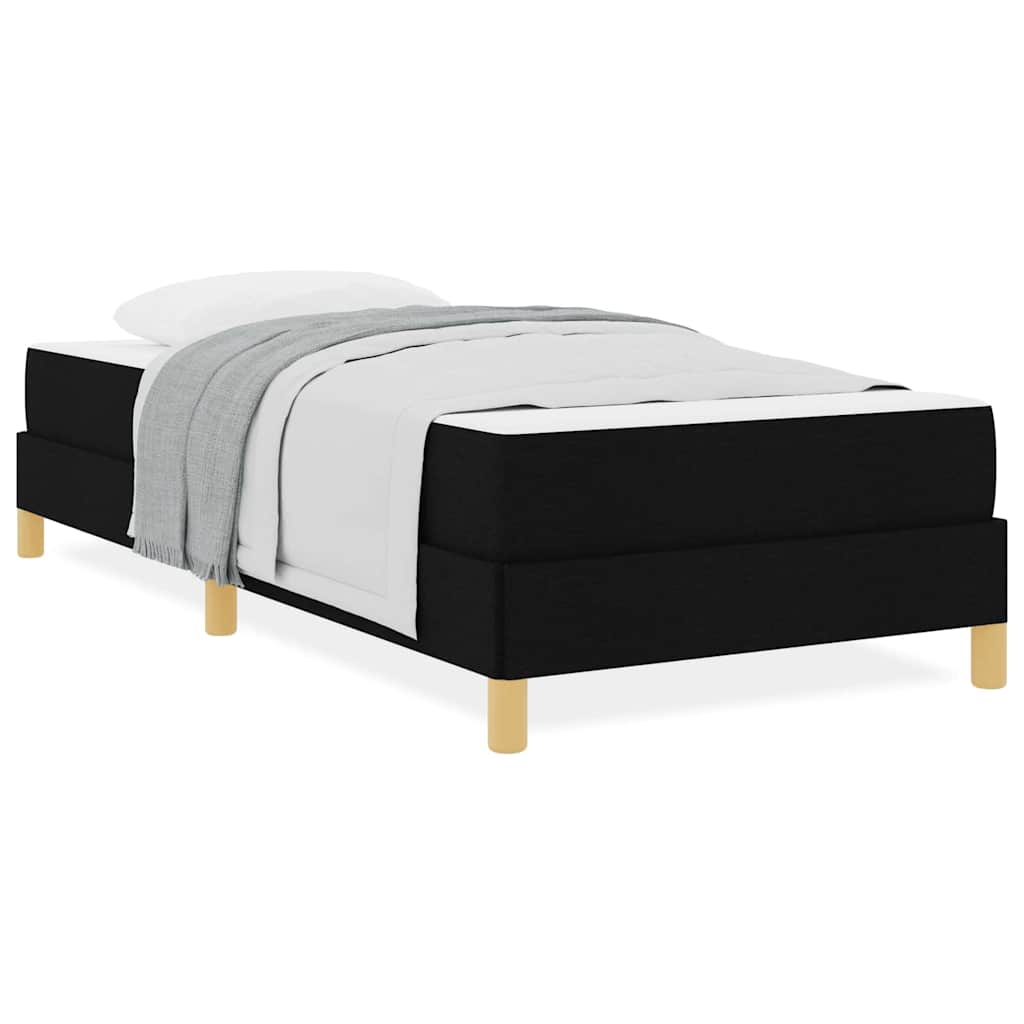 Letto a molle Nero e Marrone 100 x 200 cm